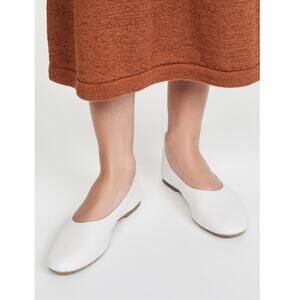 New Senso Daphne Ballet Flats in White Leather Women's Size EU 38